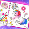 fabulous cute unicorn coloring book