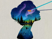 Obra de arte de silhueta